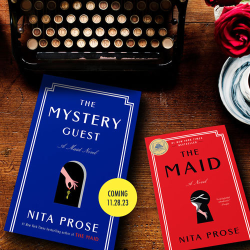 The Mystery Guest and The Maid book covers